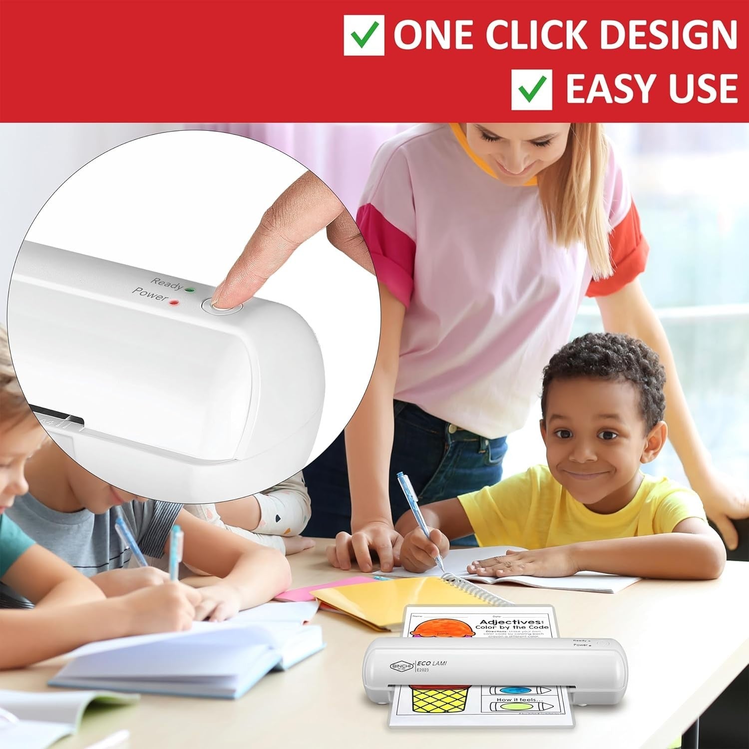 A4 Laminator Machine 75–125 Mic Thermal Fast Seal Jam Release Auto Shut Off