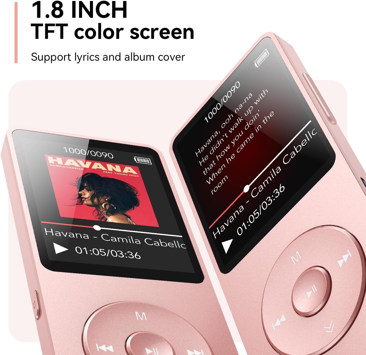 32GB MP3 Player Bluetooth 5.3 FM Radio Speaker 1.8"