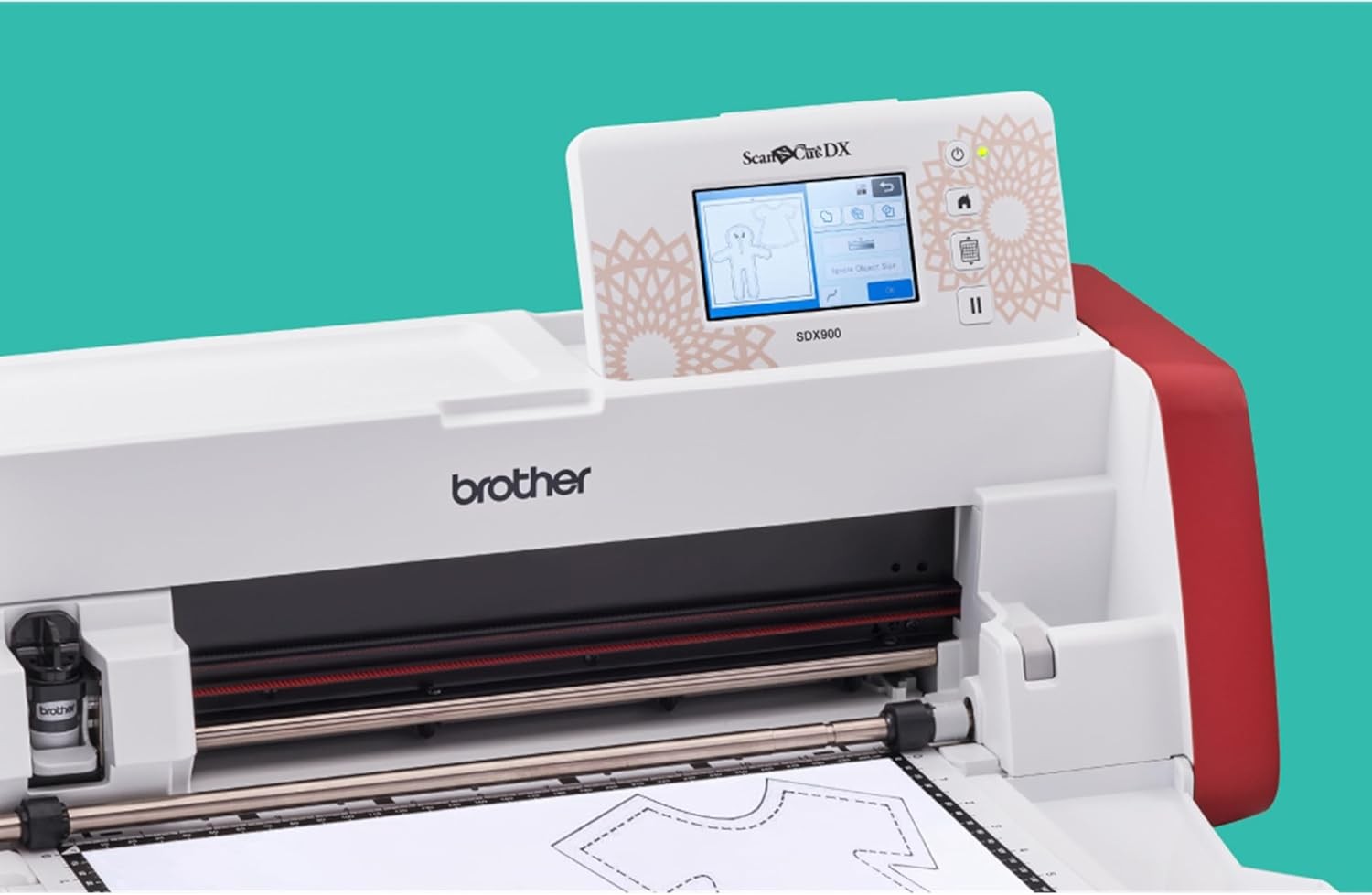 Electronic Cutting Machine with Built-In Scanner Craft Vinyl Paper Cutter