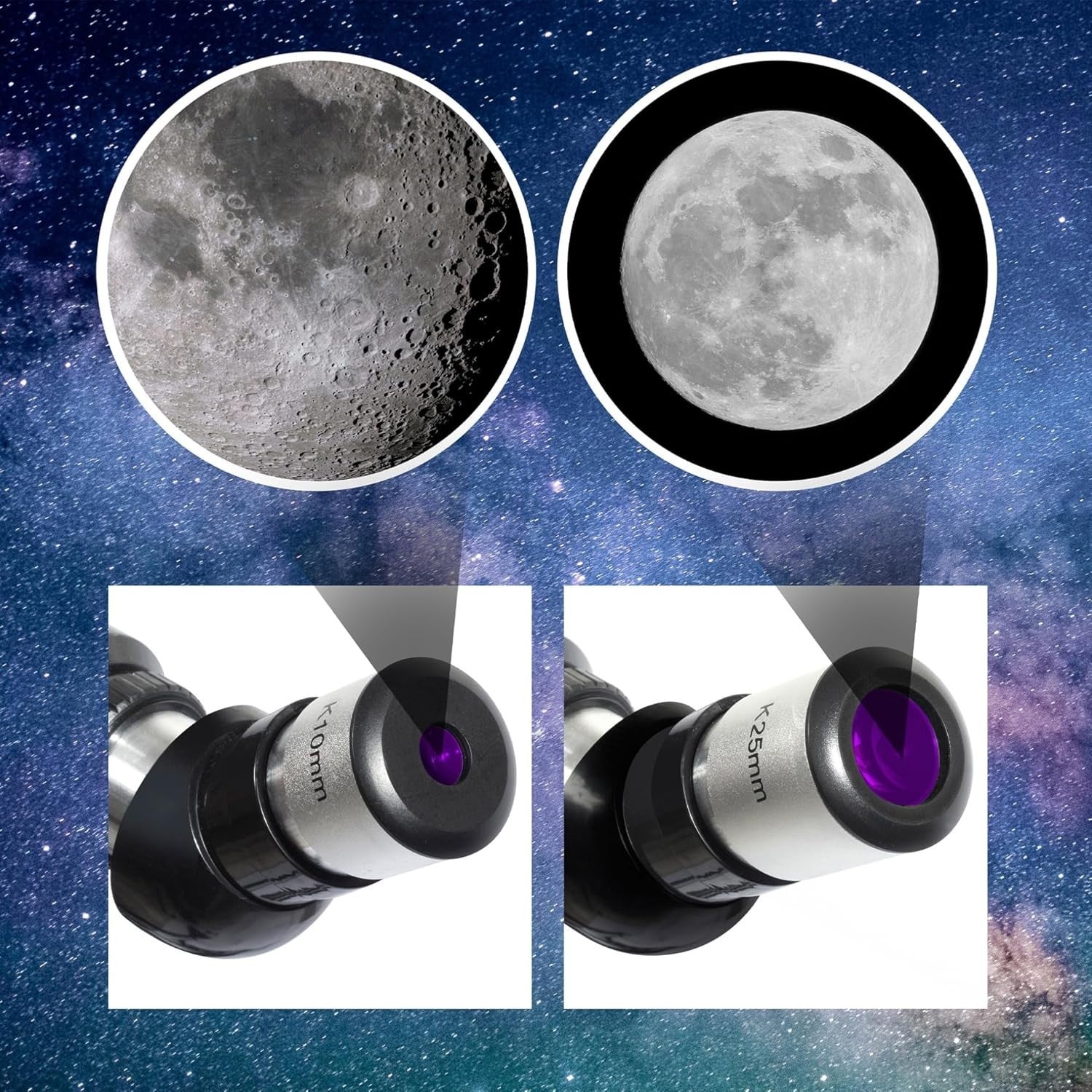 70mm Aperture 400mm Refractor Telescope for Adults & Beginners with Tripod