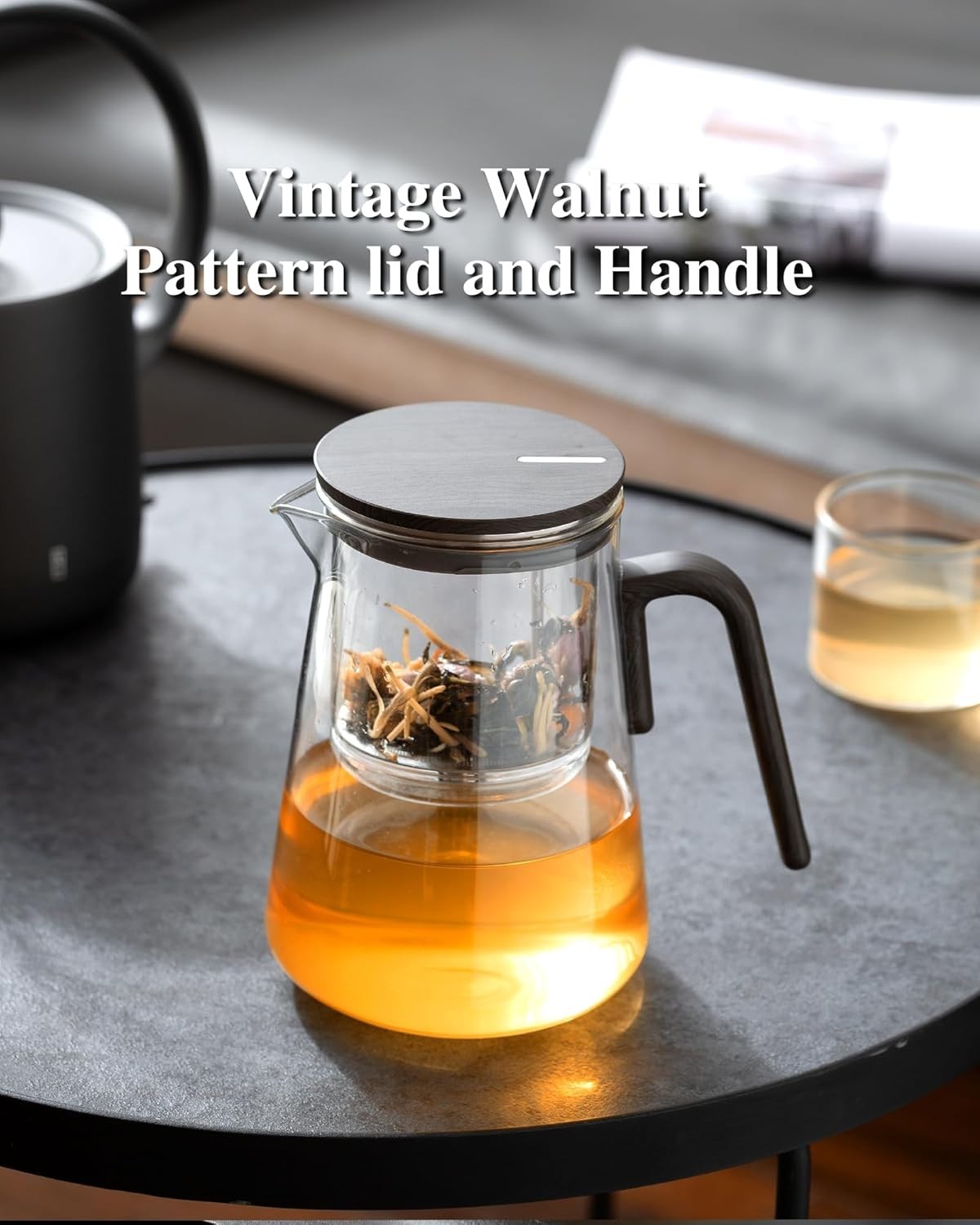 1000ml Magnetic Glass Teapot with Infuser Loose Leaf Tea Pot Gift Box
