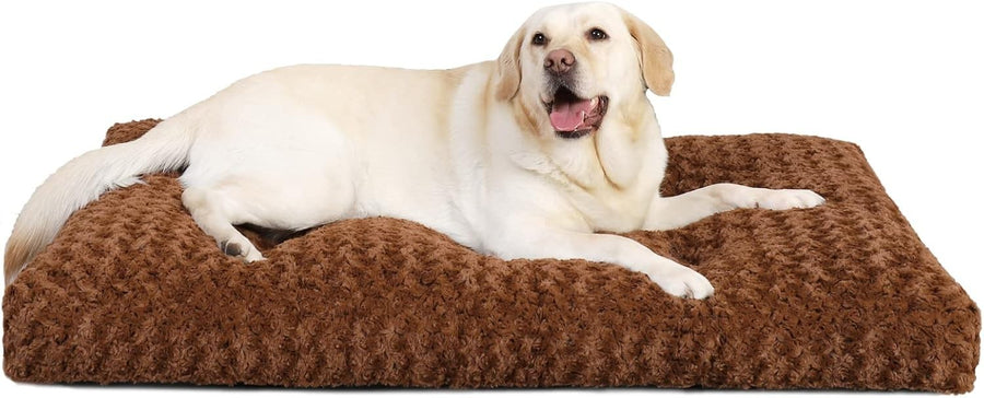 XXL Fluffy Anti Anxiety Dog Bed Crate Mattress 122x74x10cm