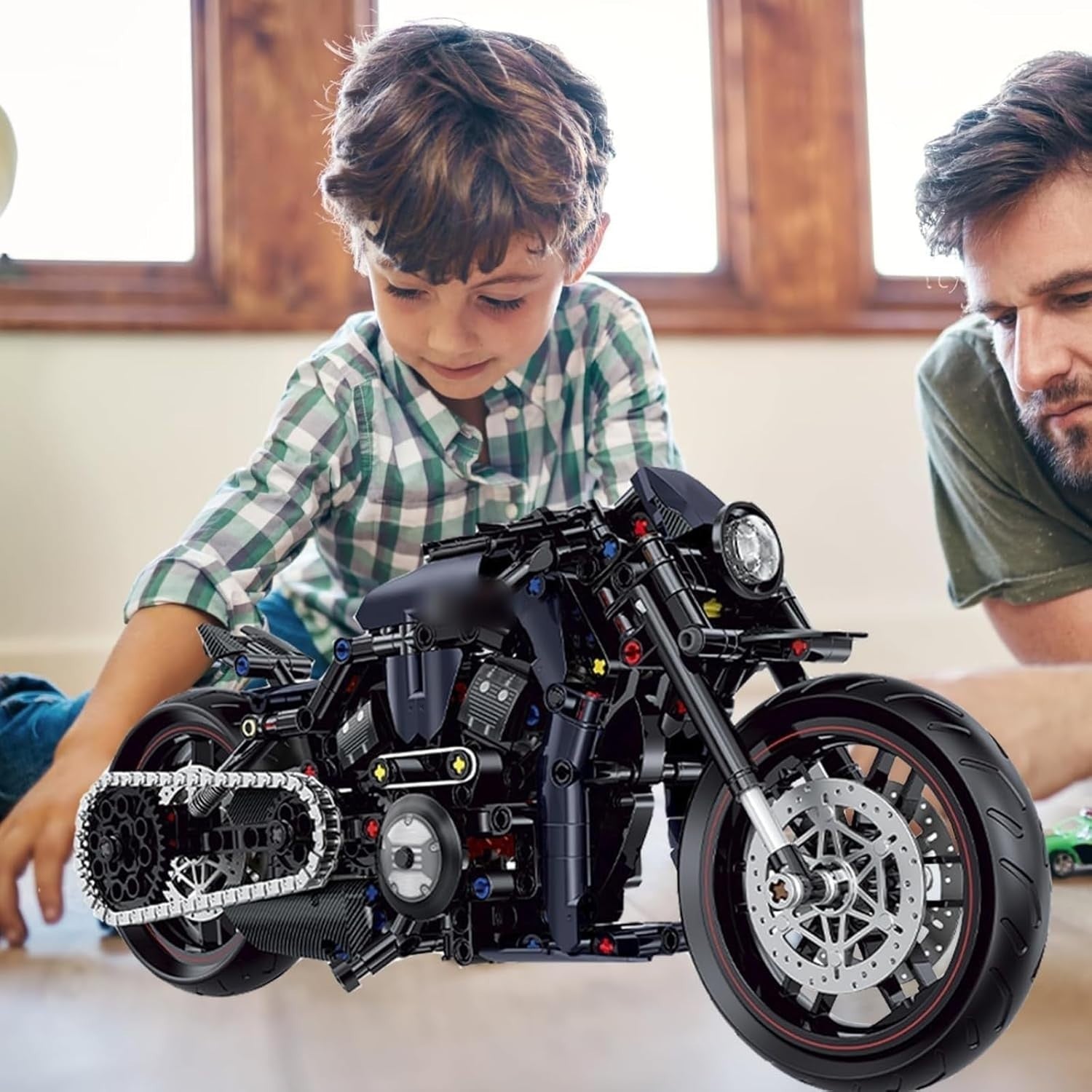 623-Piece Motorcycle Building Blocks Kit, Creative, Durable & Eco-Friendly