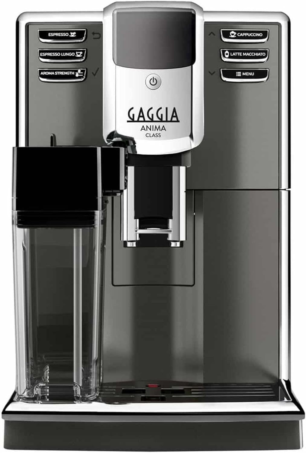 Automatic Bean-to-Cup Coffee Machine with Milk Frother 1500W 1.8L Tank Grey