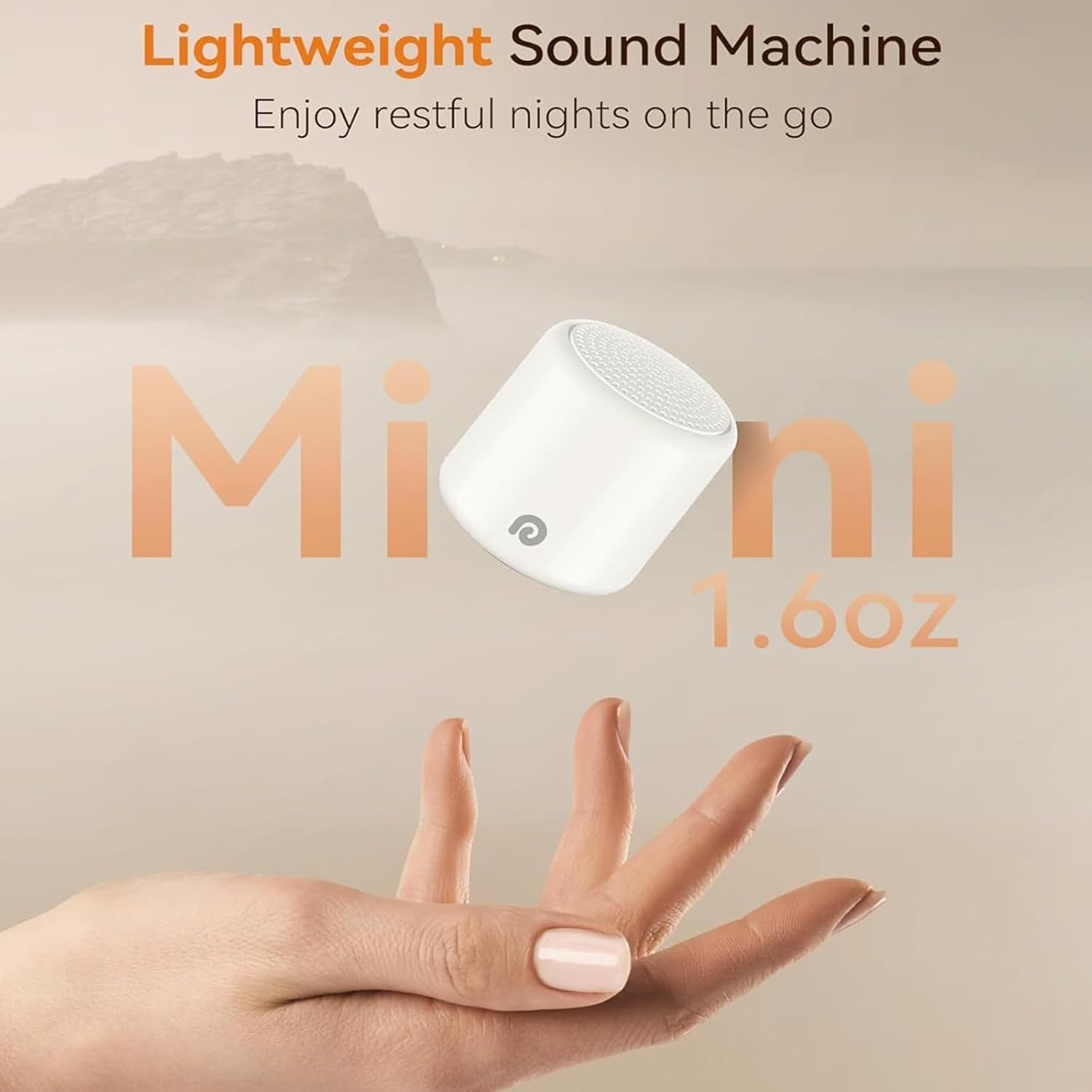 Portable White Noise Sound Machine Bluetooth Travel Speaker midnight green