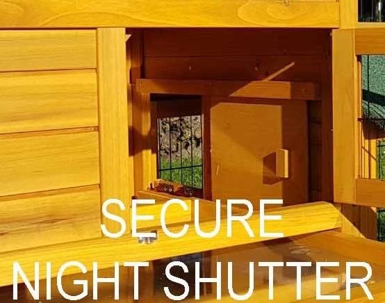 XXL Rabbit Hutch Outdoor with Run 2 Tier Rain Cover Night Shelter