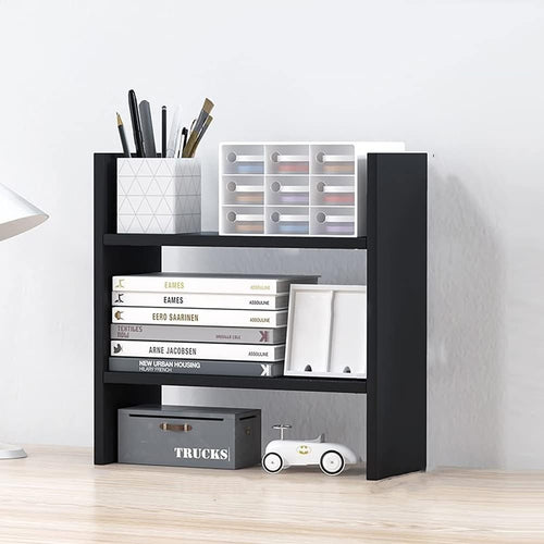 3-Tier Wood Desk Organizer Shelf File Storage for A4 Paper