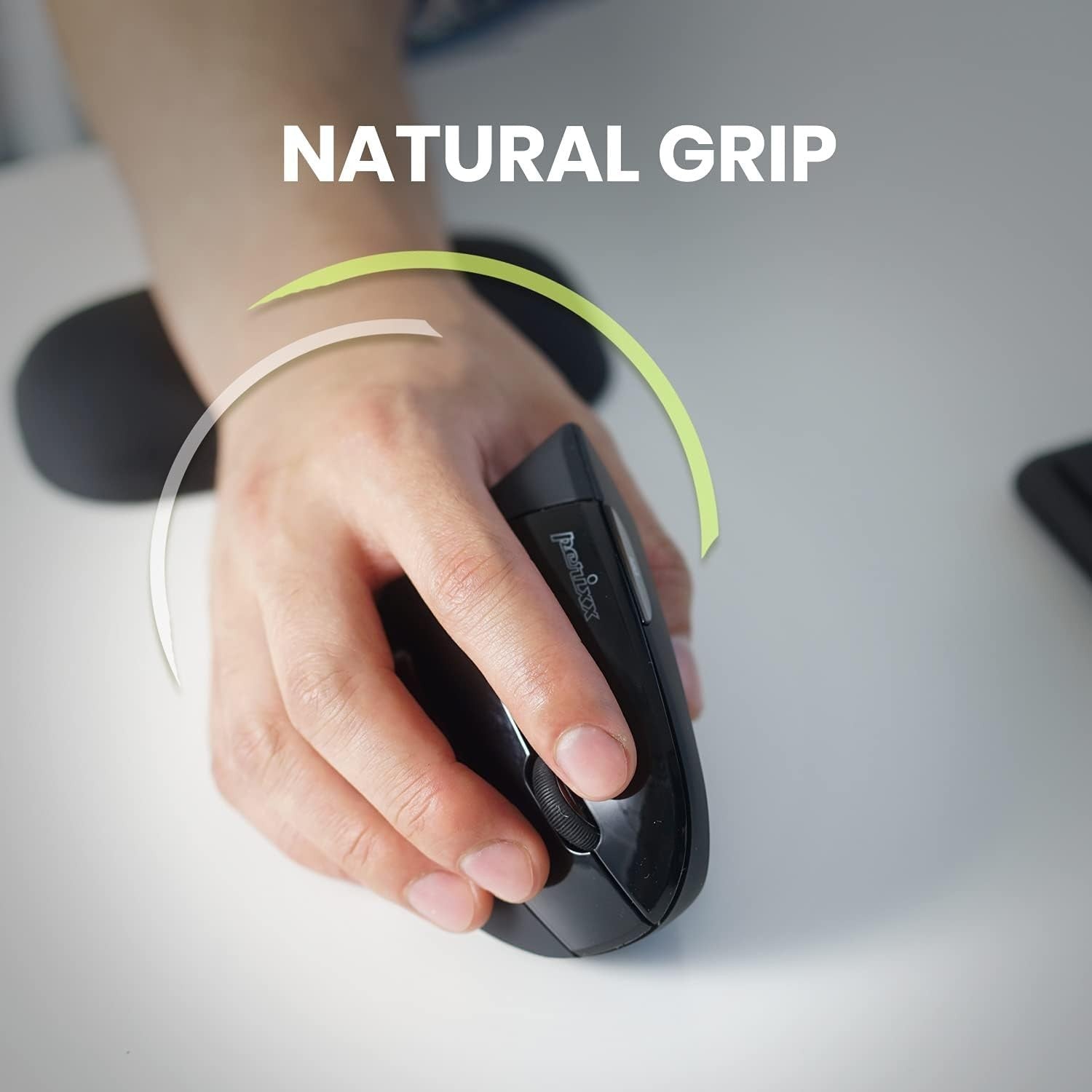 Vertical Ergonomic Wireless Mouse 2000 DPI 6 Button USB Right Hand