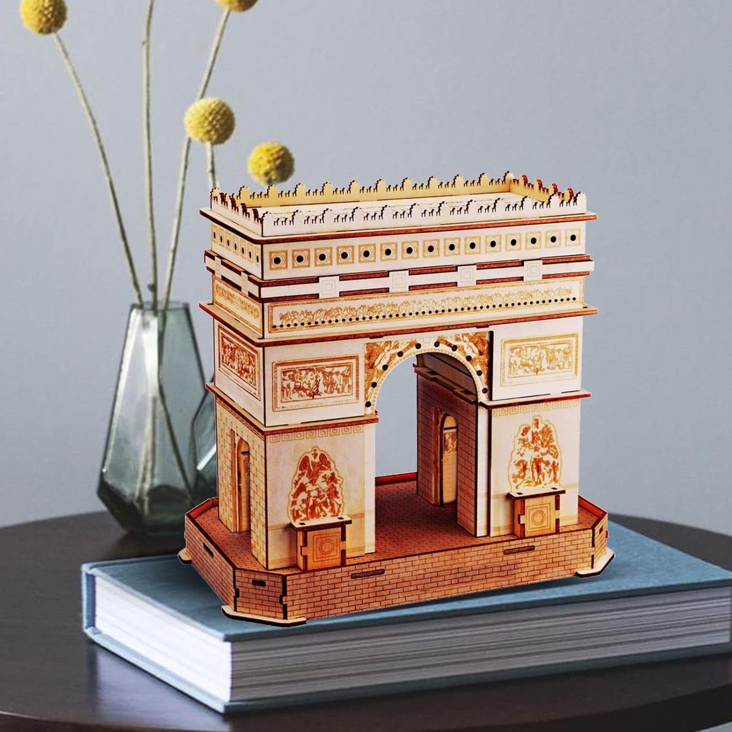 3D Wooden Puzzle Arc De Triomphe Model Kit DIY Educational Gift