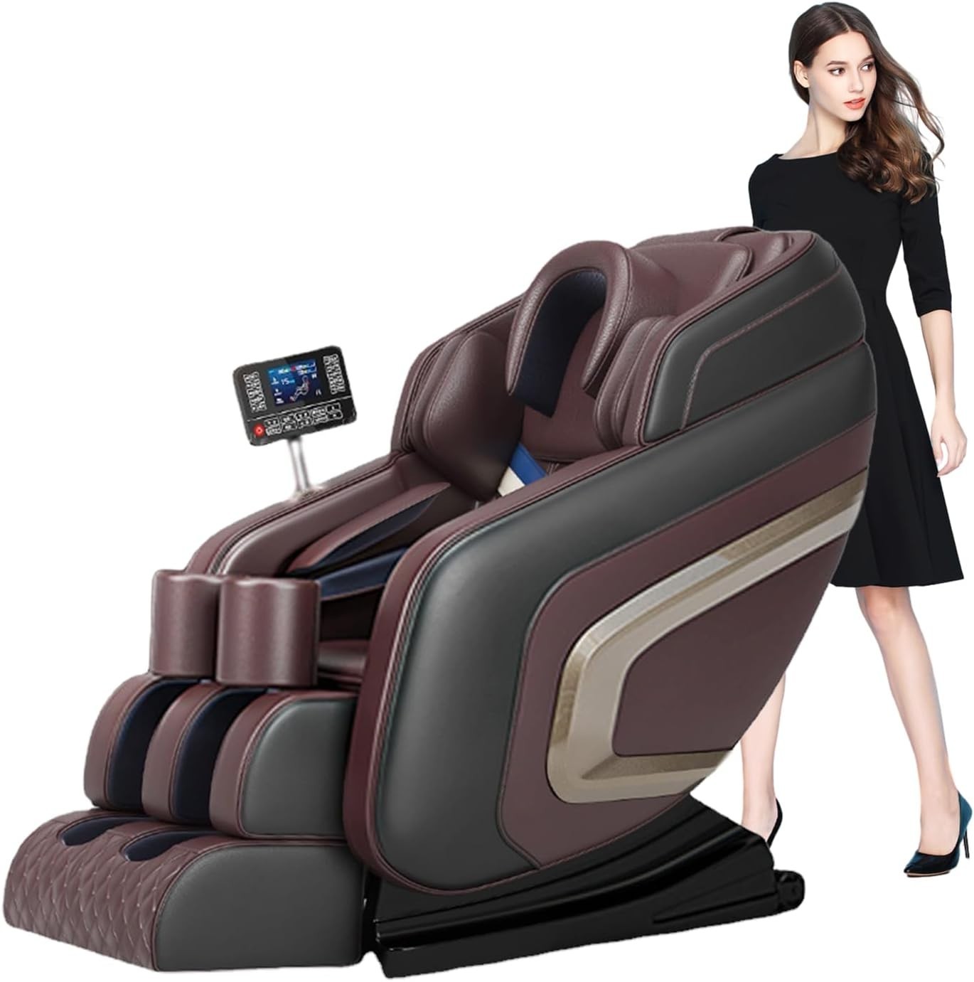 Full Body Zero Gravity Massage Chair with Heat, Airbags, Foot & Calf Rollers
