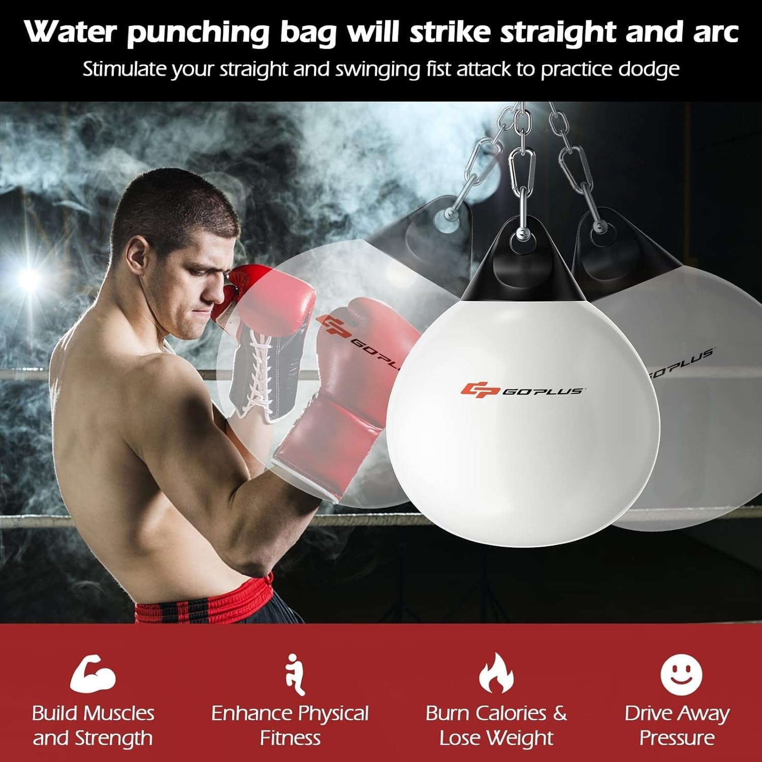 Water Filled Punching Bag Aqua Boxing MMA Training Heavy Bag