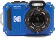 Waterproof Tough Digital Camera 16MP 4X Zoom Full HD Compact Blue