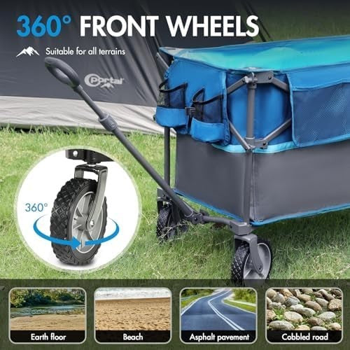 228L XL Folding Festival Trolley – Heavy Duty Outdoor Camping Cart