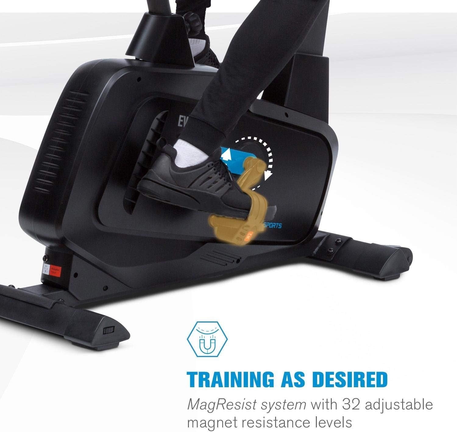 Magnetic Smart Exercise Bike w/ 20kg Flywheel, 32 Levels, App & Pulse Sensor