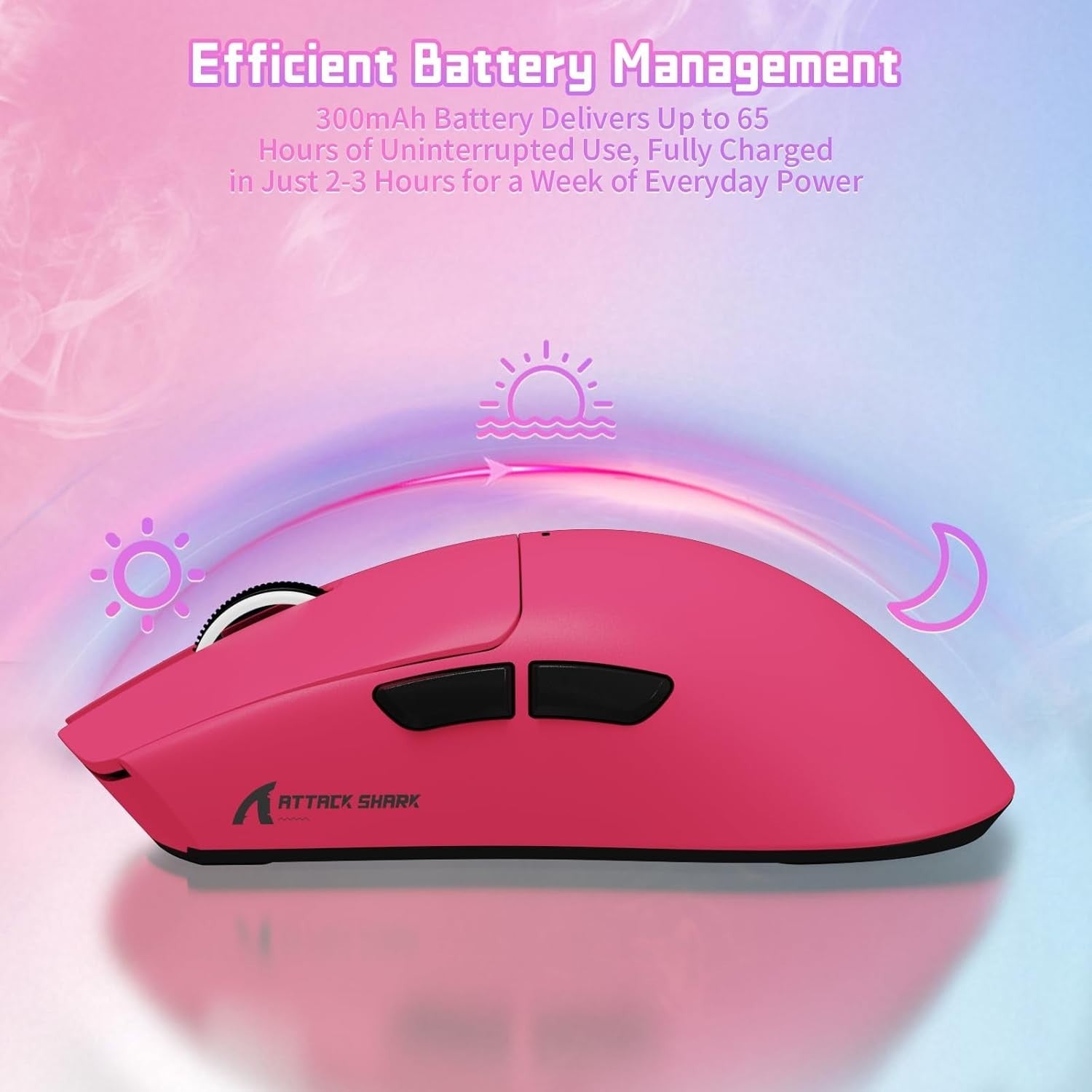 Ultra-Light Gaming Mouse 22K DPI 1000Hz Tri-Mode 63g Red