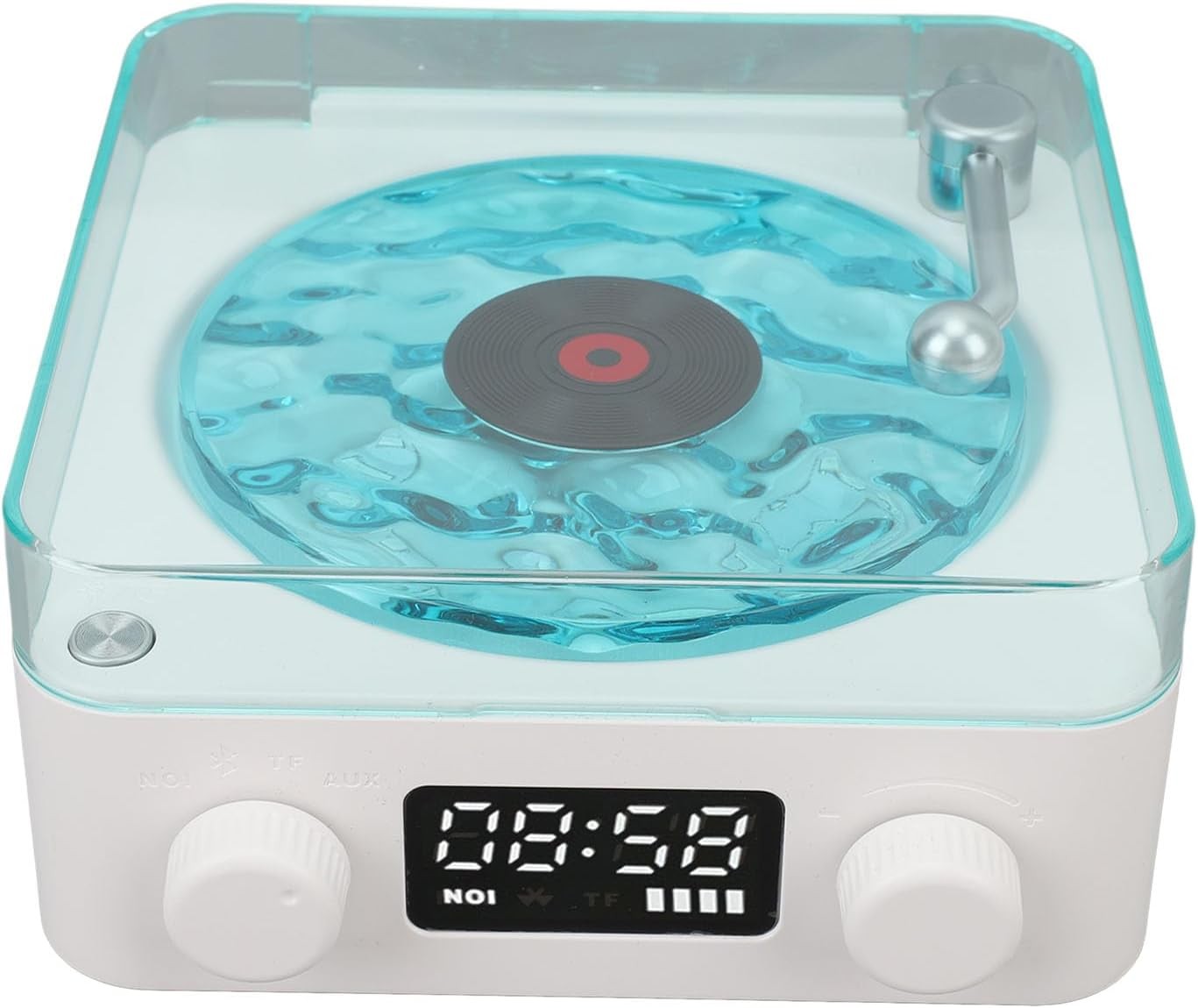 Portable Bluetooth Speaker Alarm Clock White Noise Night Light Retro Style