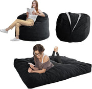Convertible Bean Bag Bed Sofa – Soft Corduroy, Removable Cover, Multi-Use