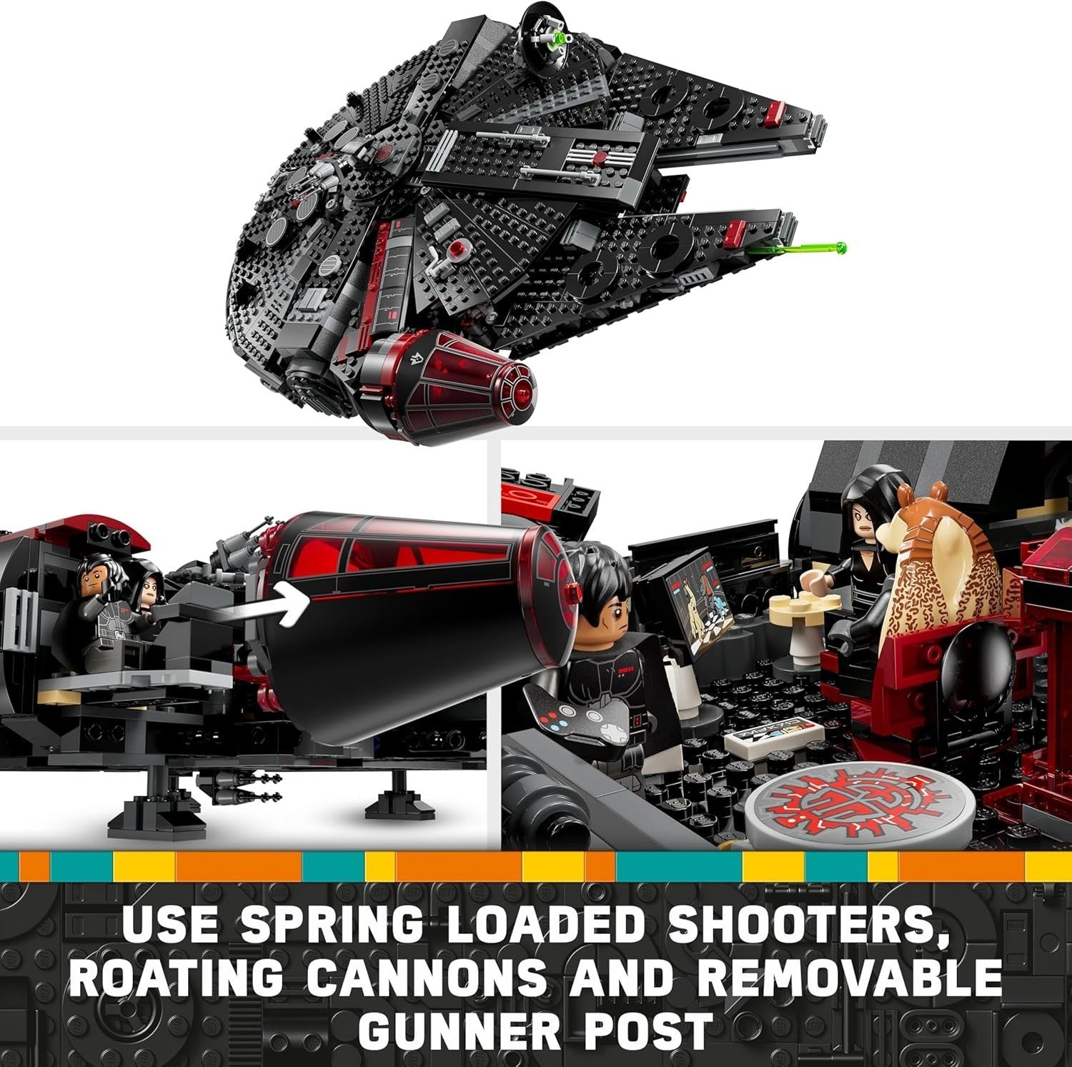 Star Wars The Dark Falcon 1579pcs Starship Building Set w Minifigs