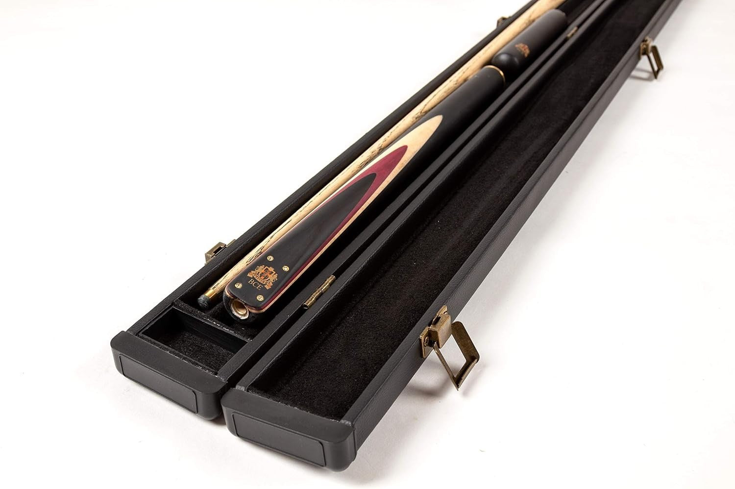 57” Full Size Snooker Pool Cue Ash Shaft 9.5mm Tip 3/4 Joint Case