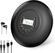 Portable Bluetooth CD Player Discman Anti Skip LCD AUX Headphones