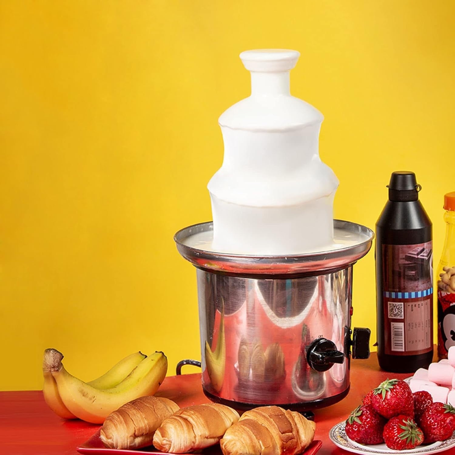 3 Tier Chocolate Fountain Fondue Machine Cheese Sauce Warmer