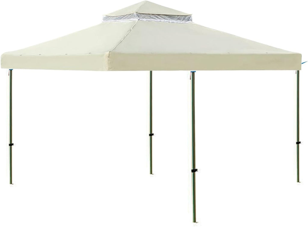10x10Ft Double Layer Gazebo Canopy Waterproof Outdoor Patio Cover