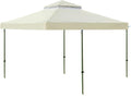 10x10Ft Double Layer Gazebo Canopy Waterproof Outdoor Patio Cover
