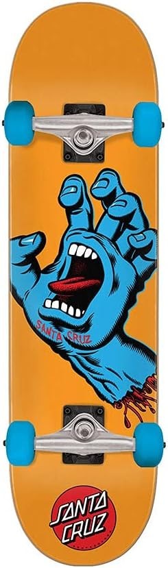 Complete Skateboard 31" × 7.8" Maple Wood Multi-Coloured Screaming Hand Design
