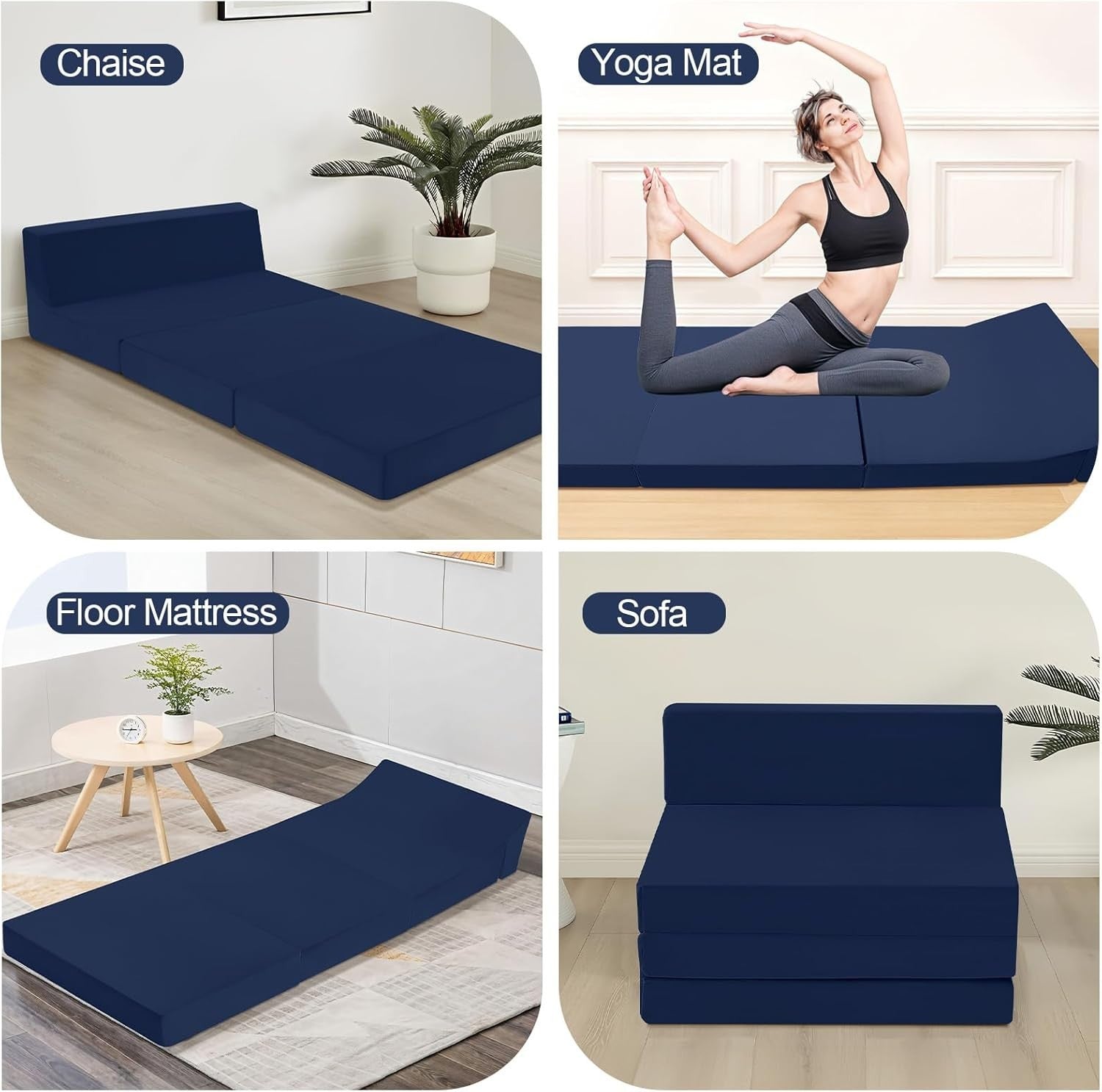 Folding Sofa Bed Chair Z Foam Mattress Guest Single Futon Travel