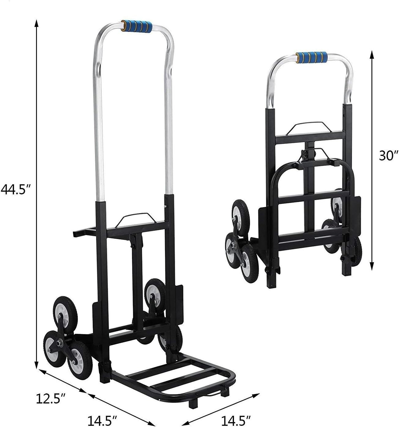 Heavy Duty Stair Climbing Sack Truck 125kg Folding Hand Truck Wheels