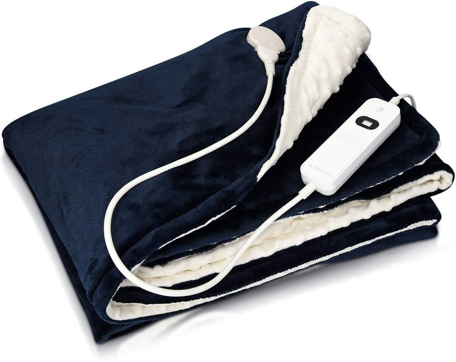 Electric Heated Throw Blanket 3 Heat Settings Auto Off Washable 180x130cm