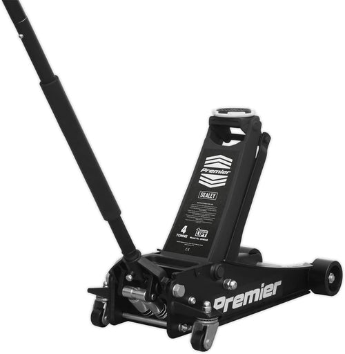 4 Ton Low Profile Hydraulic Trolley Jack 100–533mm Rocket Lift Heavy Duty Black