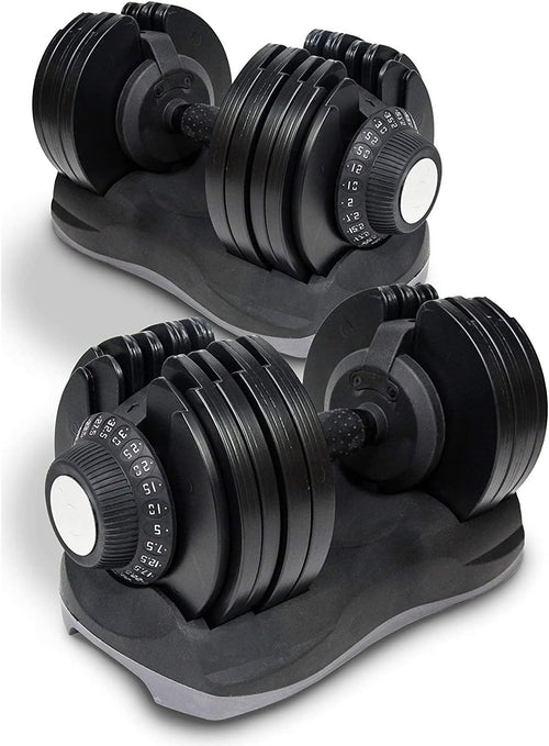32.5kg Adjustable Dumbbells Pair 12-in-1 Quick Select Home Gym Weights