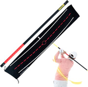 Golf Swing Training Aid Alignment Stick Mat Practice Corrector