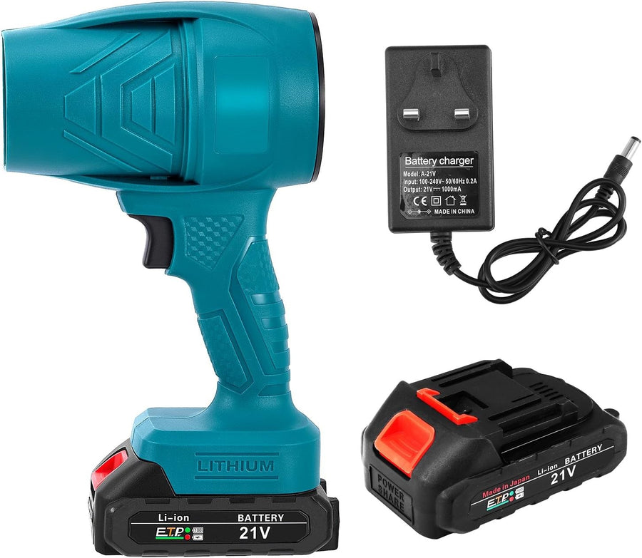 Small Cordless Leaf Blower 38000RPM Power 21V Battery Handheld