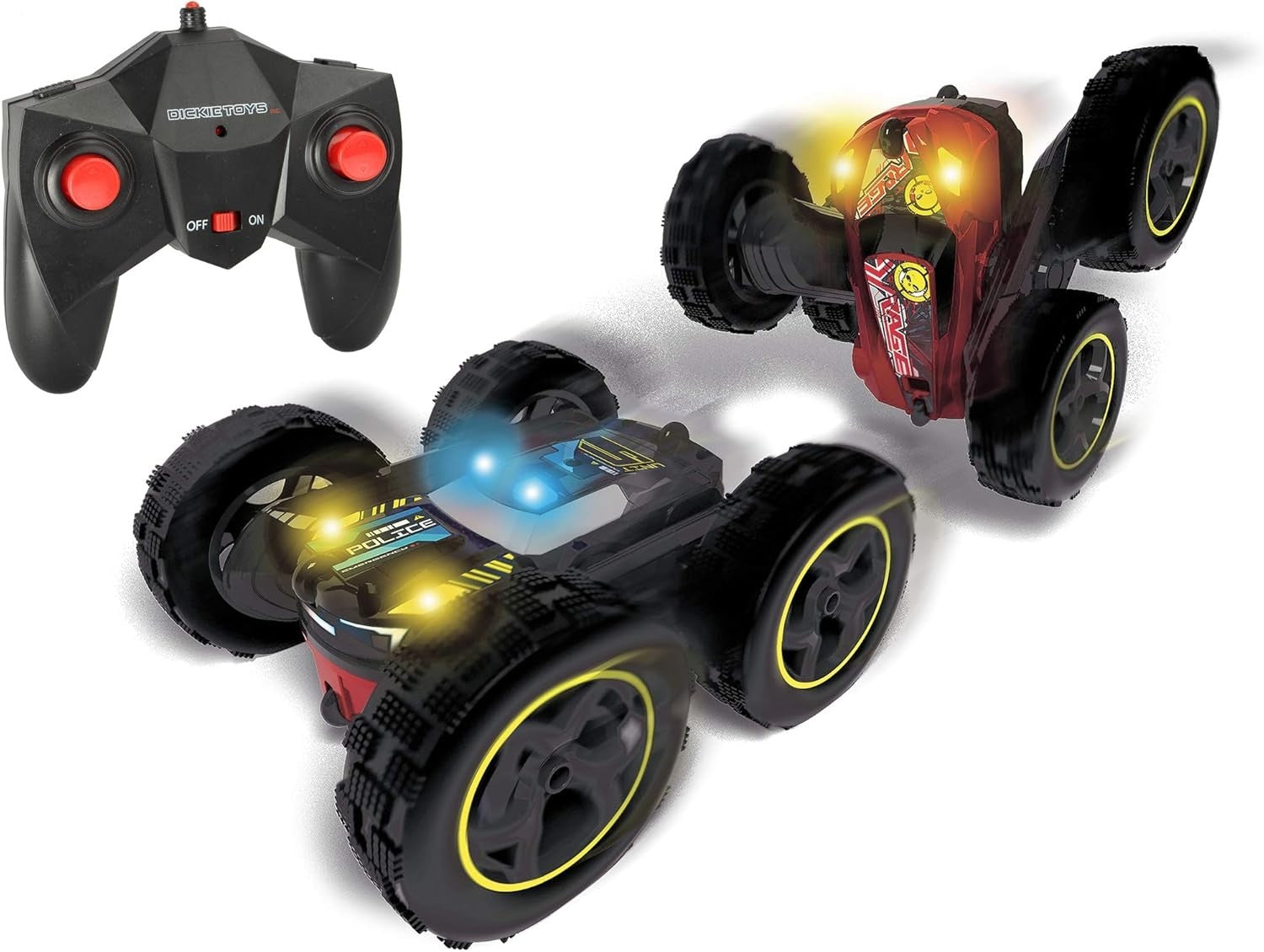 RC Tumbling Flippy Stunt Car for Kids 6+, 2-in-1 Flips w/ 180° Rotation