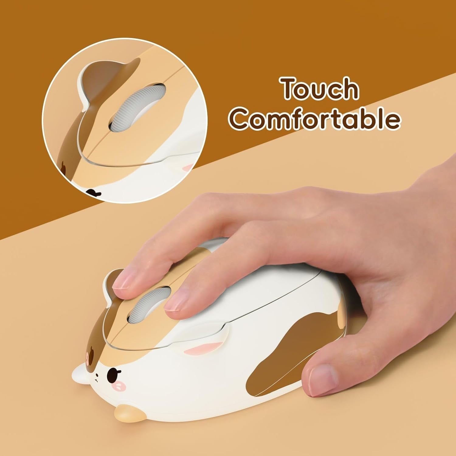 Calico Cat Wireless Mouse 3200 DPI Bluetooth 2.4G Silent PC