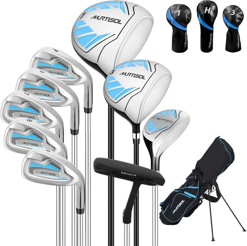 Ladies Right Hand Golf Clubs Set 10-Piece Complete Kit Driver Irons Putter Bag
