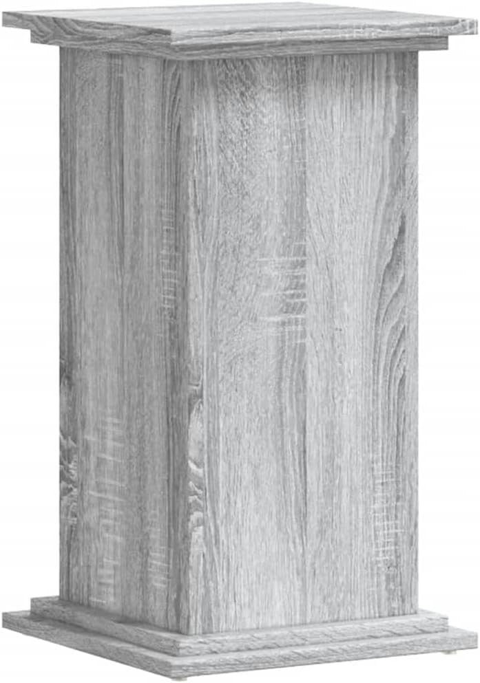 Grey Wood Plant Stand 60cm Tall Display Pedestal Table Indoor Home Decor Modern