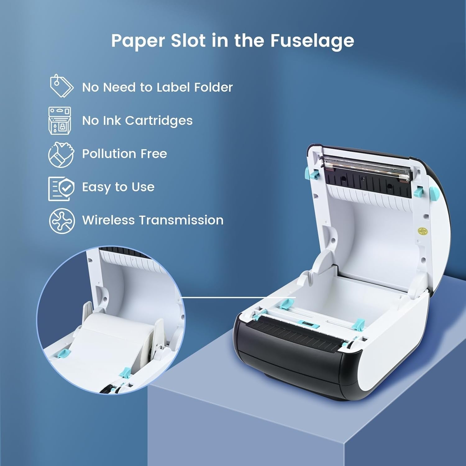 Bluetooth 4x6 Shipping Label Printer Thermal Postage