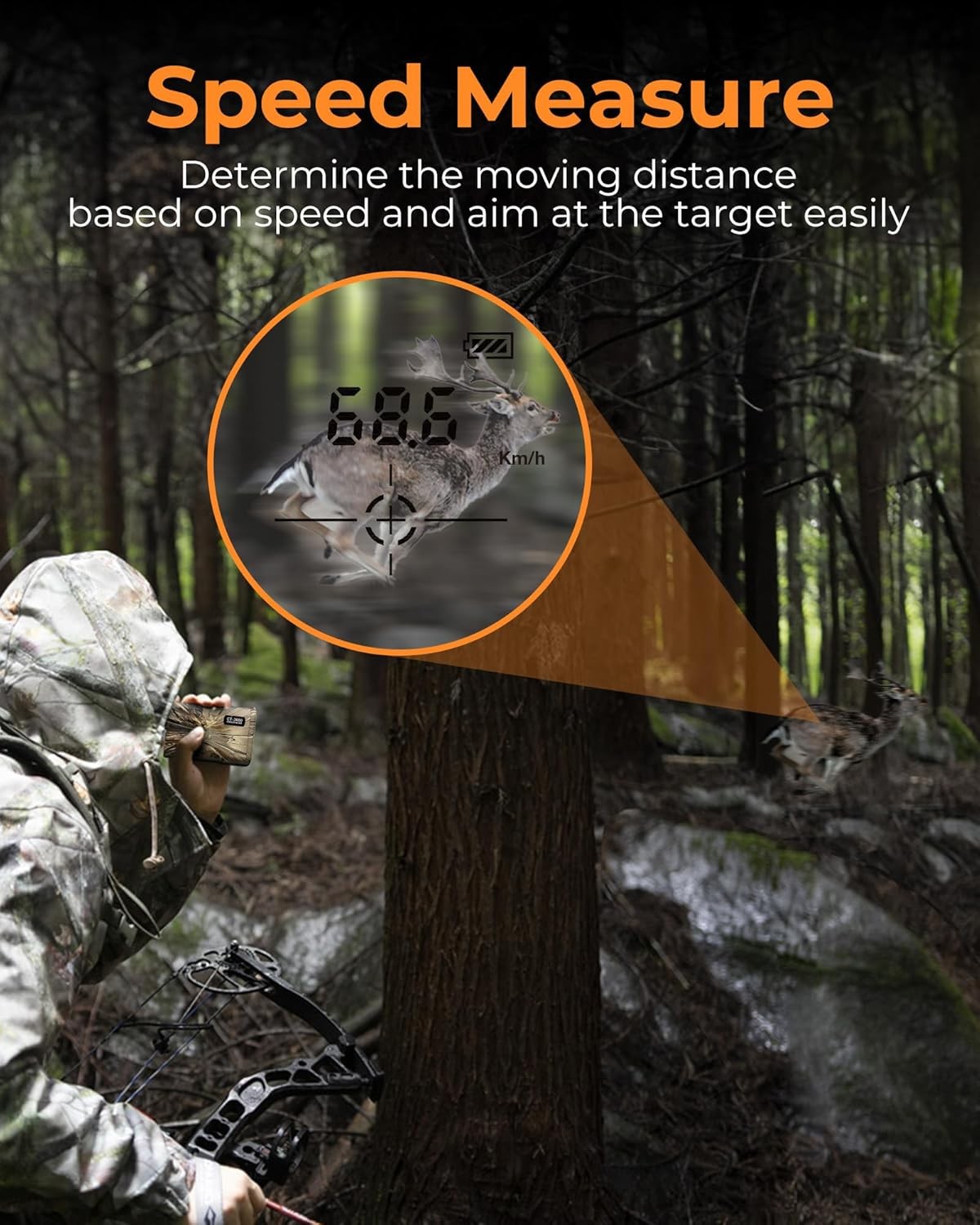 Golf Range Finder 3000 Yards Slope Flag Lock Vibration USB Rechargeable