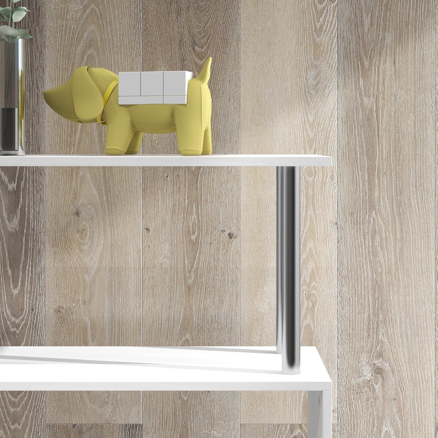 Modern S Shape 5 Tier Bookshelf Display Unit Storage Shelves for Living Room