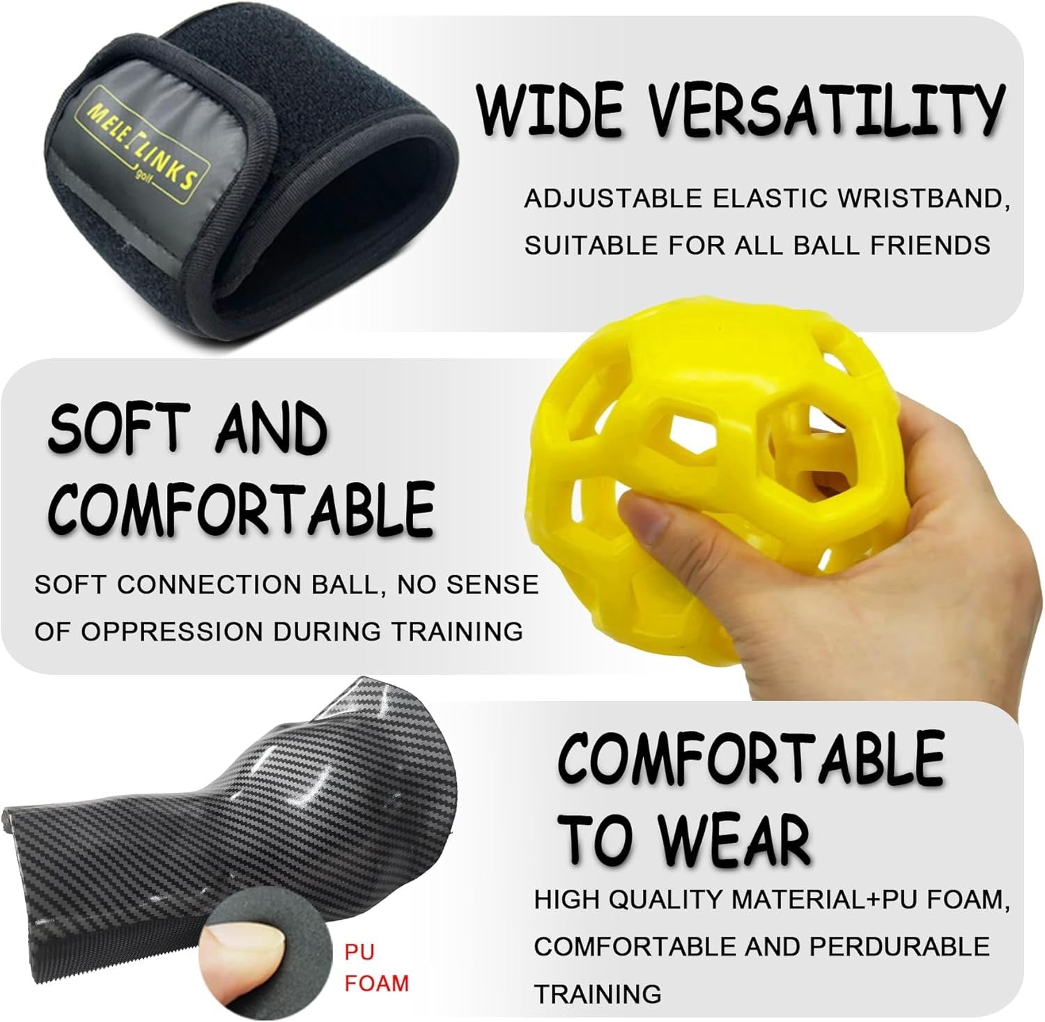 Golf Swing Trainer Ball Wrist Posture Corrector Training Aid