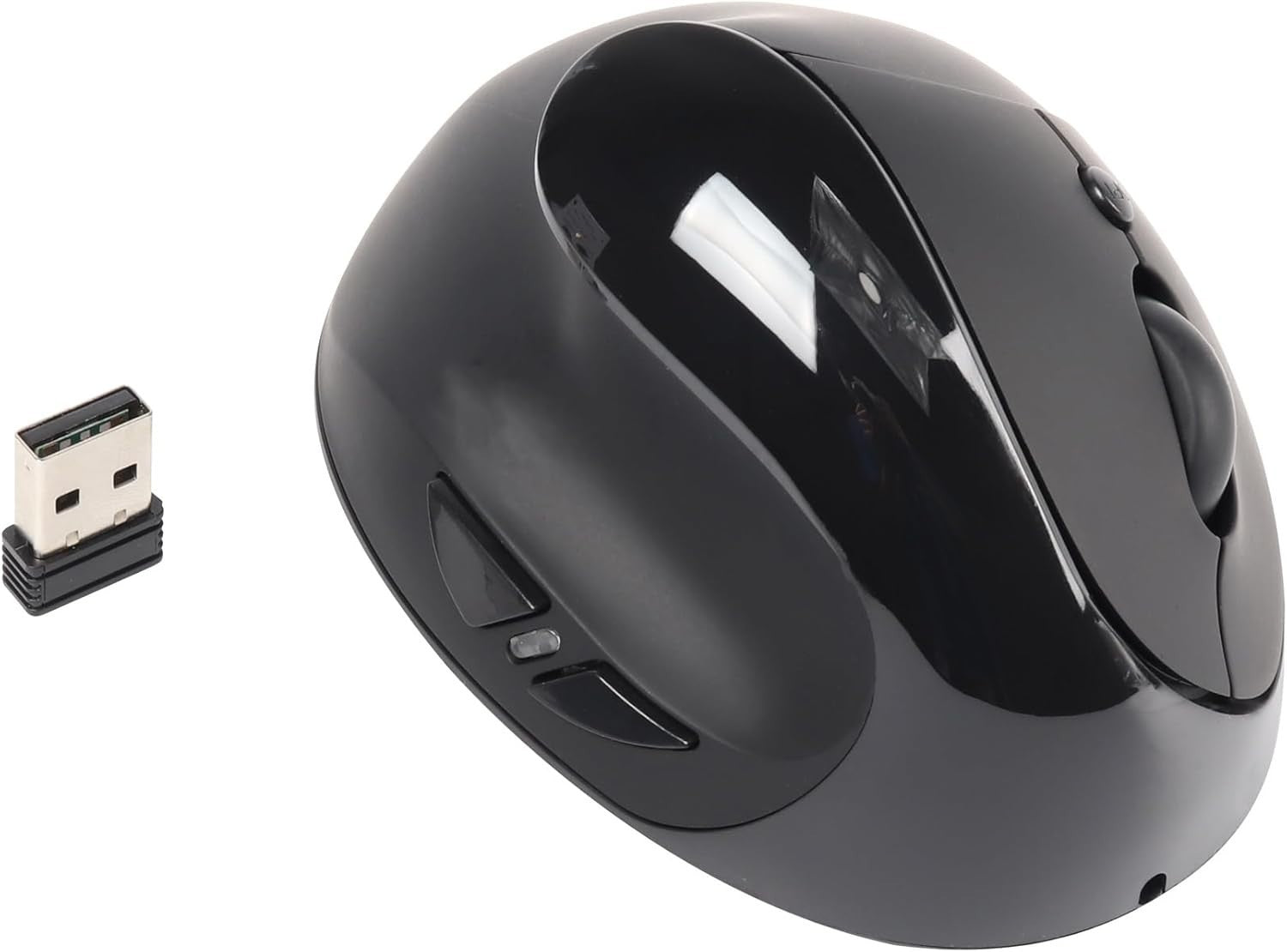 Left Hand Vertical Wireless Mouse Rechargeable 1600 DPI 6 Buttons