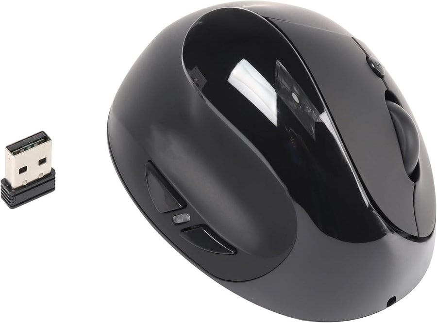 Left Hand Vertical Wireless Mouse Rechargeable 1600 DPI 6 Buttons