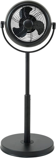 8" Retro Pedestal Stand Fan 3-Speed Adjustable 360° Rotating Quiet Desk Cooling
