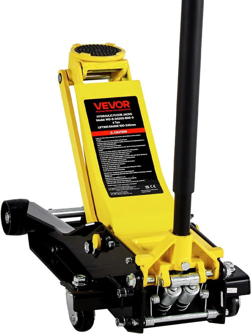 4 Ton Low Profile Racing Floor Jack Dual Piston Quick Lift 3.9–21.5" Heavy Duty