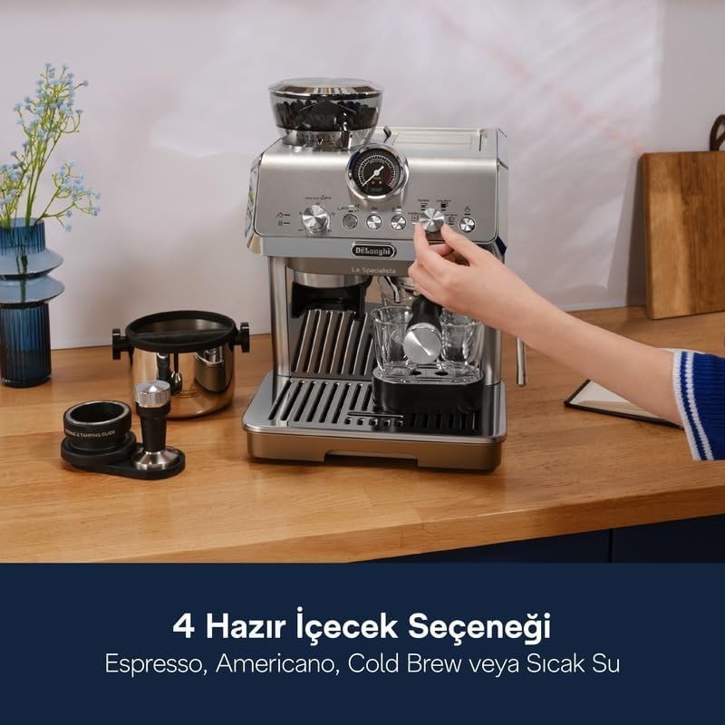 Premium 1.5L Espresso Machine | Barista Kit | Milk Frother | 1450W Bean-to-Cup
