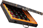 Rosewood Style Xiangqi Travel Chess Set Wooden Board With Storage