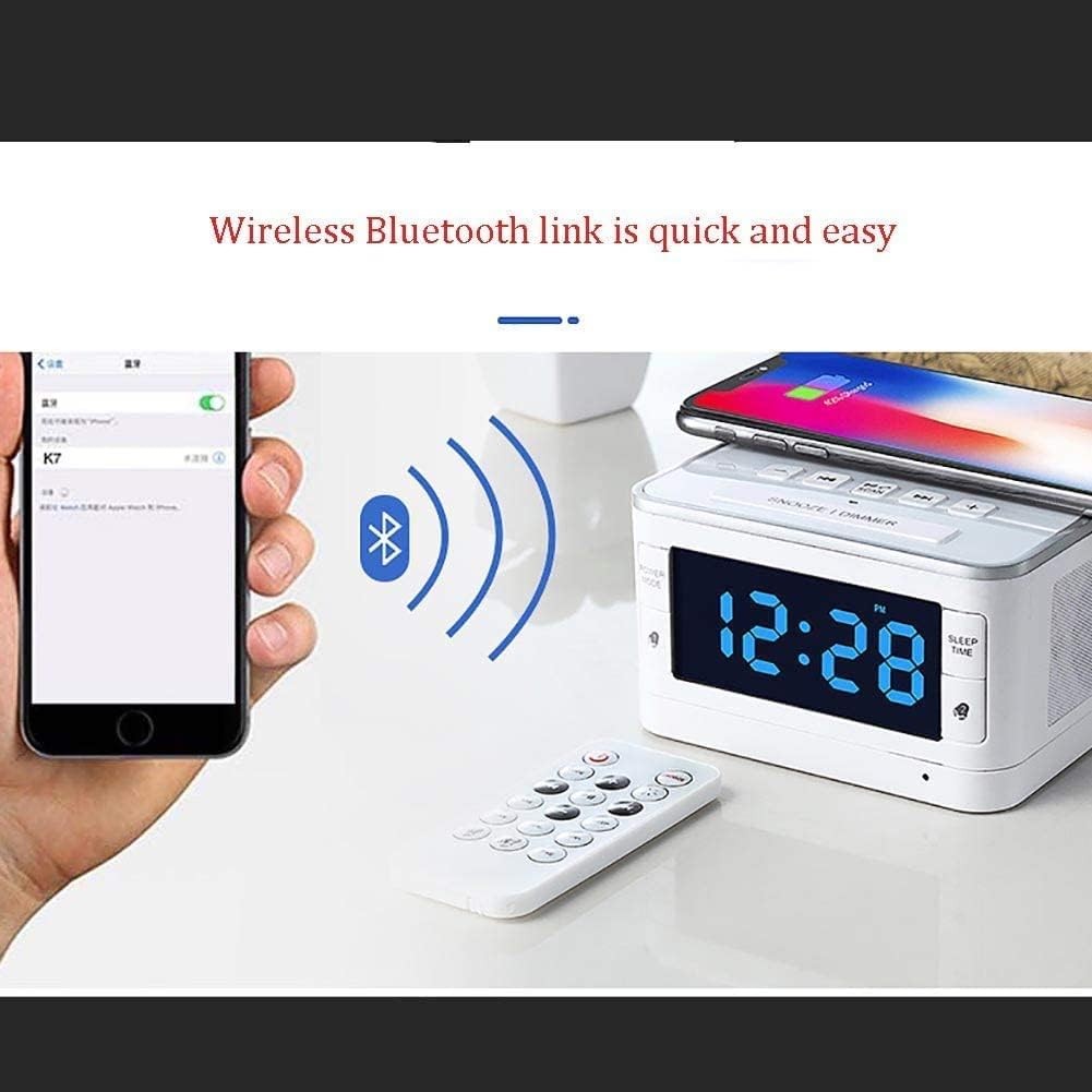 Digital Alarm Clock FM Radio Dual Alarm Wireless Charging USB Bedside